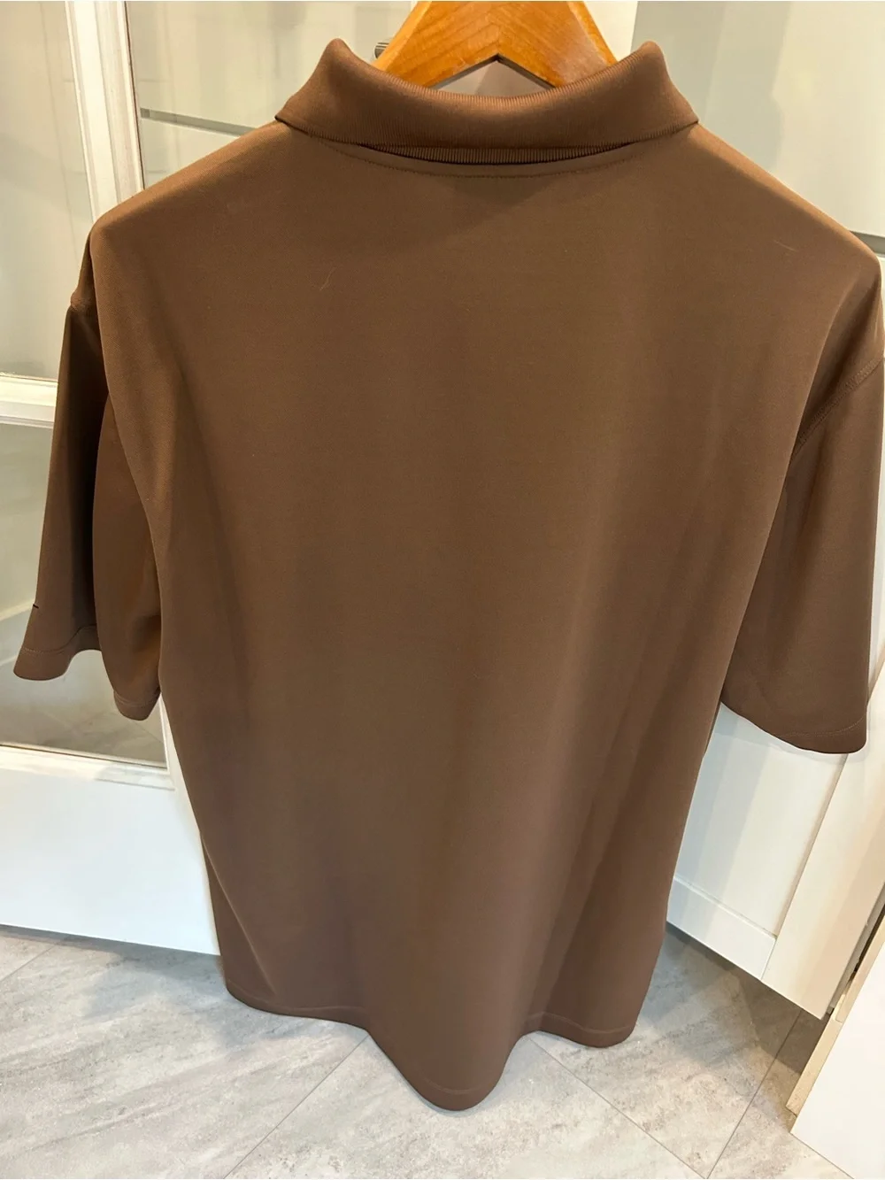 Nike Brown Polo with Mercedes-Benz Embroidery
